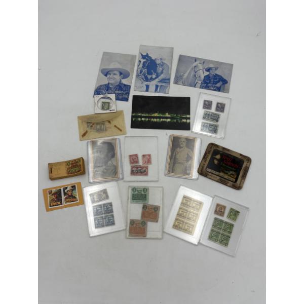 Assorted Older Stamps - Tom Mix - Roy Rogers - Vendor's Stub 1 Cent - Pittsburgh - Photos