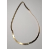 Image 1 : 14K Yellow Gold Herringbone Necklace (Damaged) - Weight: 8.2g