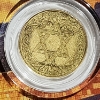 Image 2 : 2026 Republic of Liberia Star of David $12 Coin 1/1000 Troy Ounce .9999 Fine Gold in Card W/ Serial 