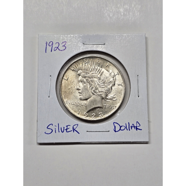 1923 Peace Silver Dollar - Great Condition