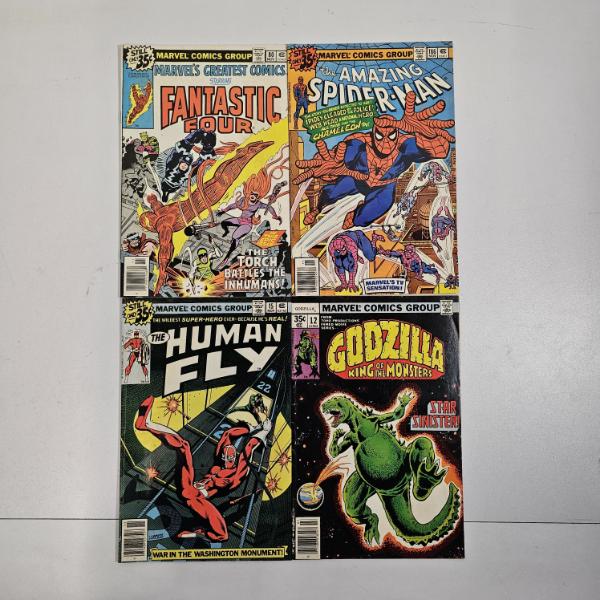 Four Vintage Marvel Comics Group Bronze Age Comic Books