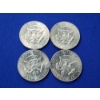 Image 2 : x4 Assorted Years 40% Silver Kennedy Half Dollars - FV: $2.00
