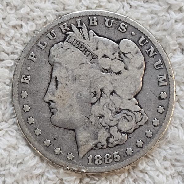 90% Silver 1885 Morgan Silver Dollar AFV $1.00