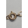 Image 8 : 12K Gold Filled 16" Necklace With Black Enamel Floral Pendant - Weight: 1.2g