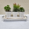 Image 9 : Home Decor Lot Featuring Ceramic Planters W/ Faux Plants & Decorative Over Safe Platter with Holding