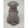Image 3 : Adorable Degenhart Vintage Glass Dog Figurine -Mauve