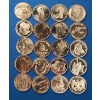 Image 4 : Tube Of (20) 1 ADVP Ounce .999 Fine Copper Rounds With Assorted Motifs