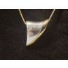Image 2 : 14K Yellow Gold 18" Chain with 14K Two-Tone Pendant with 3 Diamond Accents TW: 9.5g
