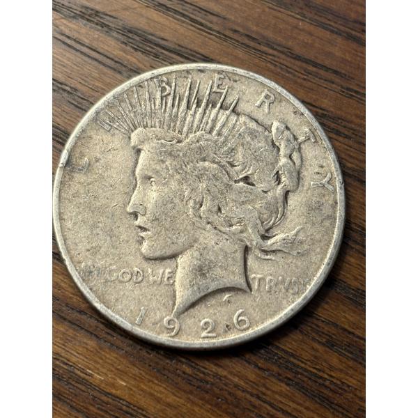 90% Silver - 1926-S Silver Peace Dollar - FV $1.00