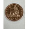 Image 2 : 2 - Seated Liberty 1 oz .999 Fine Copper Round Coins - Brilliant Uncirculated - Limited Edition