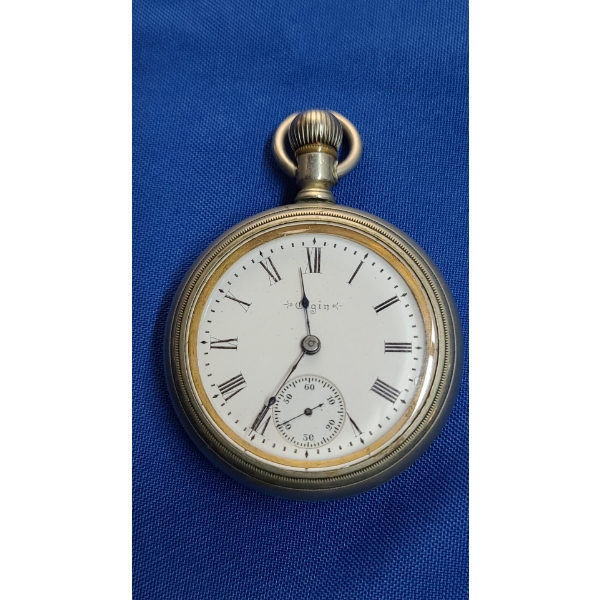 Elgin Silveroid Open Face Pocket Watch