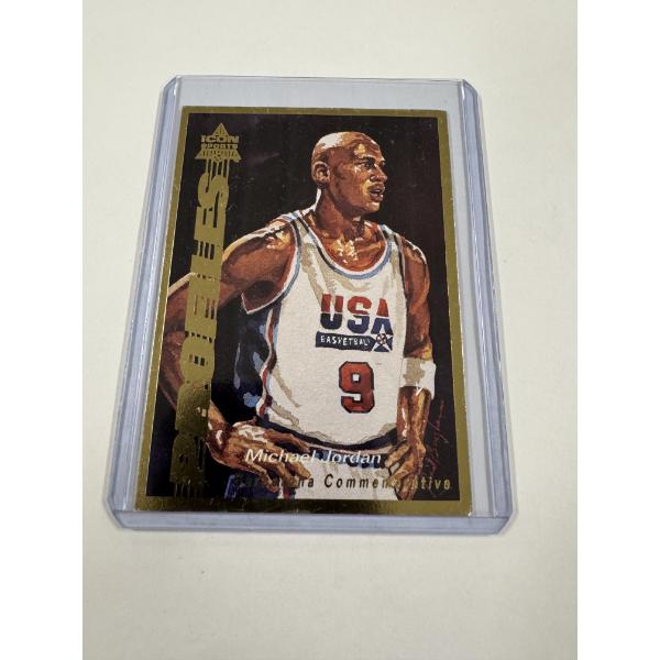 1992 Michael Jordan Gold Bonus Insert Barcelona Basketball Card - Mint Condition