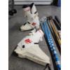 Image 2 : Lot of Vintage Skiing Items: 2 Sets of Skis & Ski Poles, 1 Pair of Boots
