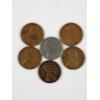 Image 2 : Lot of Assorted United States Coins Featuring Mercury Dime, Steel & Wheat Pennies ~ FV: $0.16