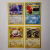 Image 1 : Four Assorted Vintage Pokemon Trading Cards Including Two Rares & 1ST EDITION ELECTABUZZ 33/111