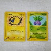 Image 1 : Two Vintage E-Reader Non Holo Pokemon Trading Cards ~ Mareep & Oddish 