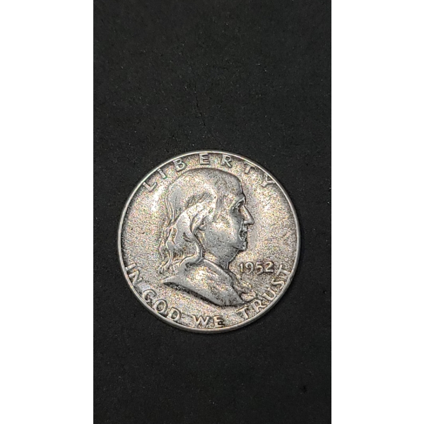 1952 90% Silver Franklin Half Dollar - Face Value: $0.50