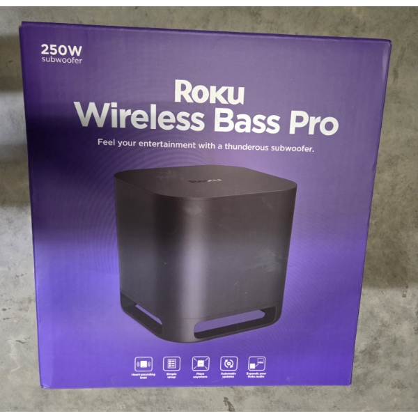 Brand New! Roku Wireless Bass Pro Subwoofer -No Shipping Available