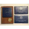 Image 1 : United States Bicentennial Silver Proof Set With 3 Assorted Silver Eisenhower Dollars