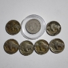 Image 4 : Nice Collection of Seven Assorted Collectible Nickels Including Liberty "V" Nickel & Buffalo Nickels