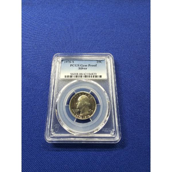 1976- S Bicentennial Washington Silver Quarter - PCGS Gem Proof 
