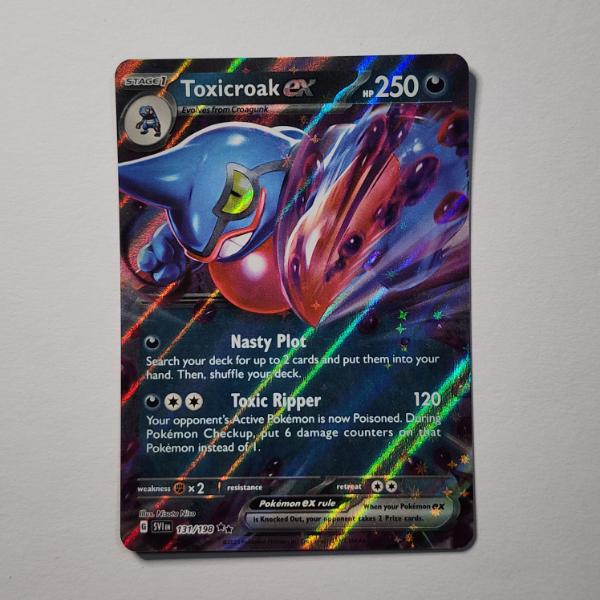 Toxicroak EX 131/198 Holo Rare Pokemon Trading Card