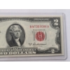 Image 4 : Crisp U.S 1953 A $2 Red Seal Bank Note With Priest And Anderson Signatures In Protective Sleeve