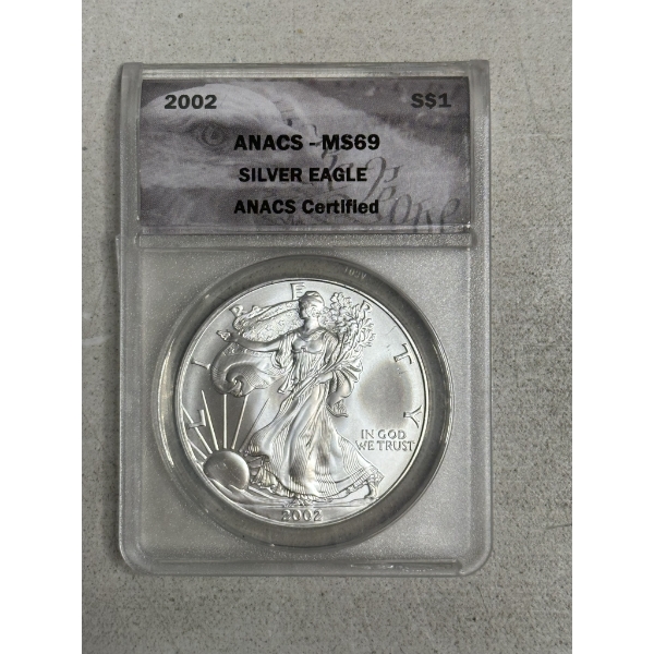 ANACS MS69 2002 Silver Eagle