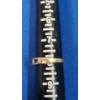 Image 5 : Women's 14K Gold Ring With Blue & White Stones -Size 8 - Weight: 3.6g