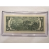 Image 3 : 2003 United States Jefferson INDIANA $2.00 Bill In Hard Case Holder - Mint Condition - RARE