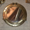 Image 2 : Ship Decor incl Port Hole Mirror, 5" Tall Brass Bell and Coasters