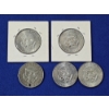 Image 6 : Lot of 5 Kennedy 40% Silver Half Dollars; 1968-D, 1967, 1698-D, 1968-D, 1967 FV: $2.50