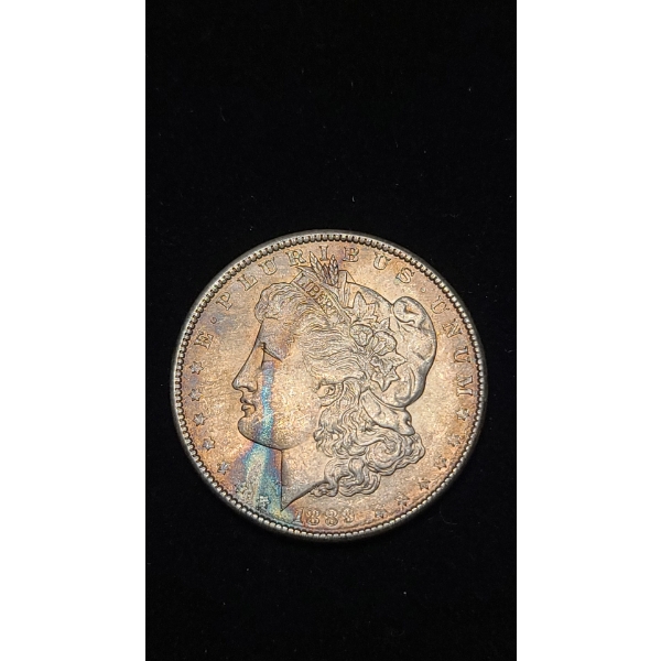 1889 90% Silver Morgan Dollar - Beautiful Toning