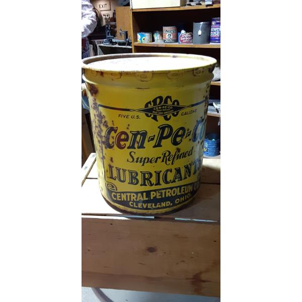 Oil & Gas - Cleveland Ohio - Vintage CEN-PE-CO  % Gallon Oil Can - Bright Colorful - See Pics 