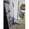 Image 2 : Like New Swiffer Wet Jet, Broom & Dust Pan With 21"x26" Plastic Wheeled Storage Center