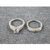 Image 1 : Beautiful Sterling Silver Rings Featuring Nice Clear Stones ~ Weighing 6.2 Grams ~ Size 7