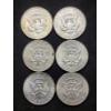 Image 4 : Six 40% Silver Kennedy Half Dollars - $3 Face Value