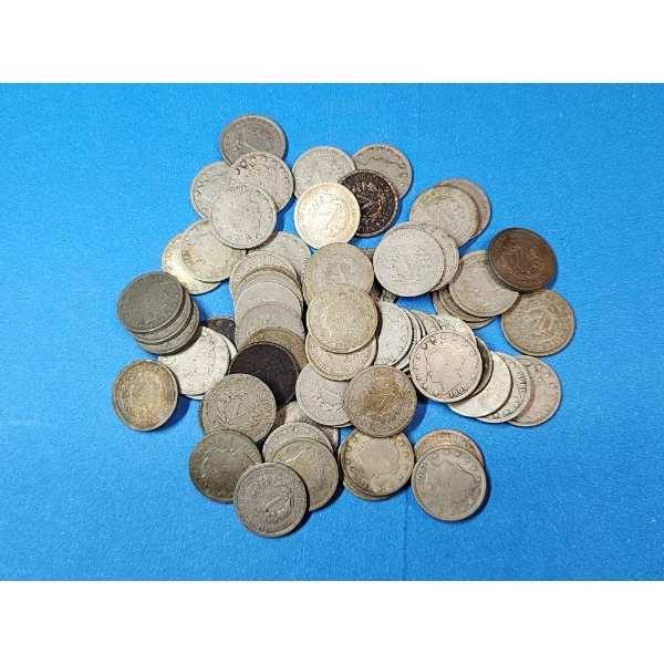 Nice Lot of Assorted Years United States Liberty Head "V" Nickels FV: $3.50