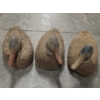 Image 1 : Three Vintage Cork Life Size Floating Duck Decoys 