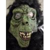 Image 1 : New With Tags! Scary Green Faced Monster With Long Black Mullet Adult Latex Mask 