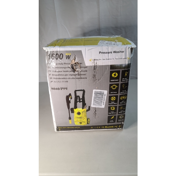 New 1600w Heavy Duty Pressure Washer In Box - Never Used