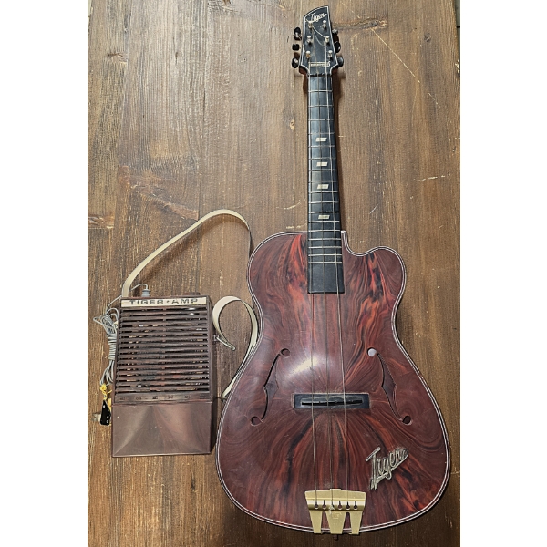 Tiger Guitar and Amp by Emenee - Plastic Guitar and Amp - Child Size