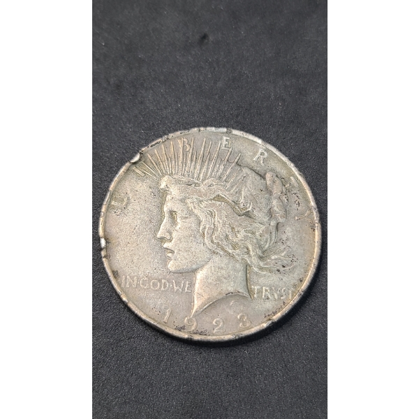 1923 90% Silver Peace Dollar
