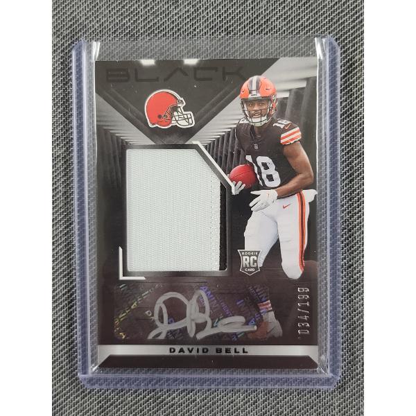 2022 Panini Black NO.233 David Bell Autographed Patch Rookie Trading Card 