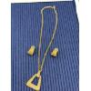 Image 2 : Stunning Necklace with Earrings Matching Set - Very Unique looking Costume Jewelry Pieces