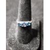 Image 7 : Six Sterling Silver Rings Including Blue Topaz, Green Amethyst & More - Total Weight: 14.3 Grams