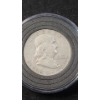 Image 4 : 1962 & 1963 90% Silver Franklin Half Dollars In Coin Capsules - Face Value: $1.00