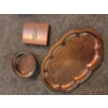 Image 6 : PICKUP IN CANTON - Copper Collection Including Butter Dish, Bowl, Ashtray, Candle Sticks & More 