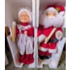 Image 1 : 23" Lighted & Animated Santa And Mrs. Claus Dolls