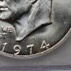 Image 2 : Austin Hutto Signed 1974-S Eisenhower 40% Silver Dollar graded MS67+ by ICG
